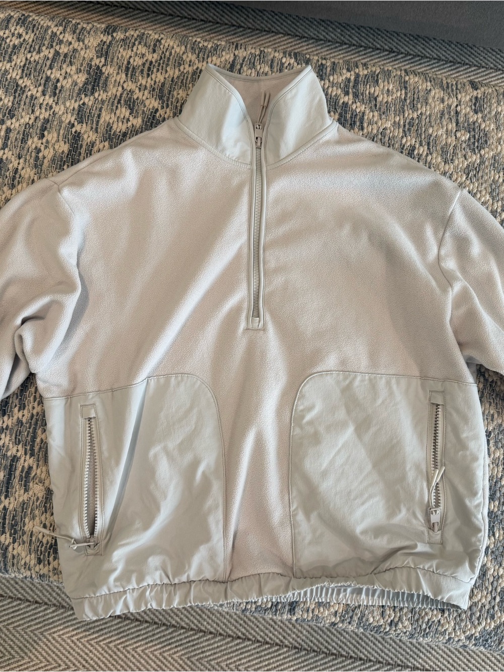 Vuori fleece women’s Half-Zip Pullover Sweater - cream